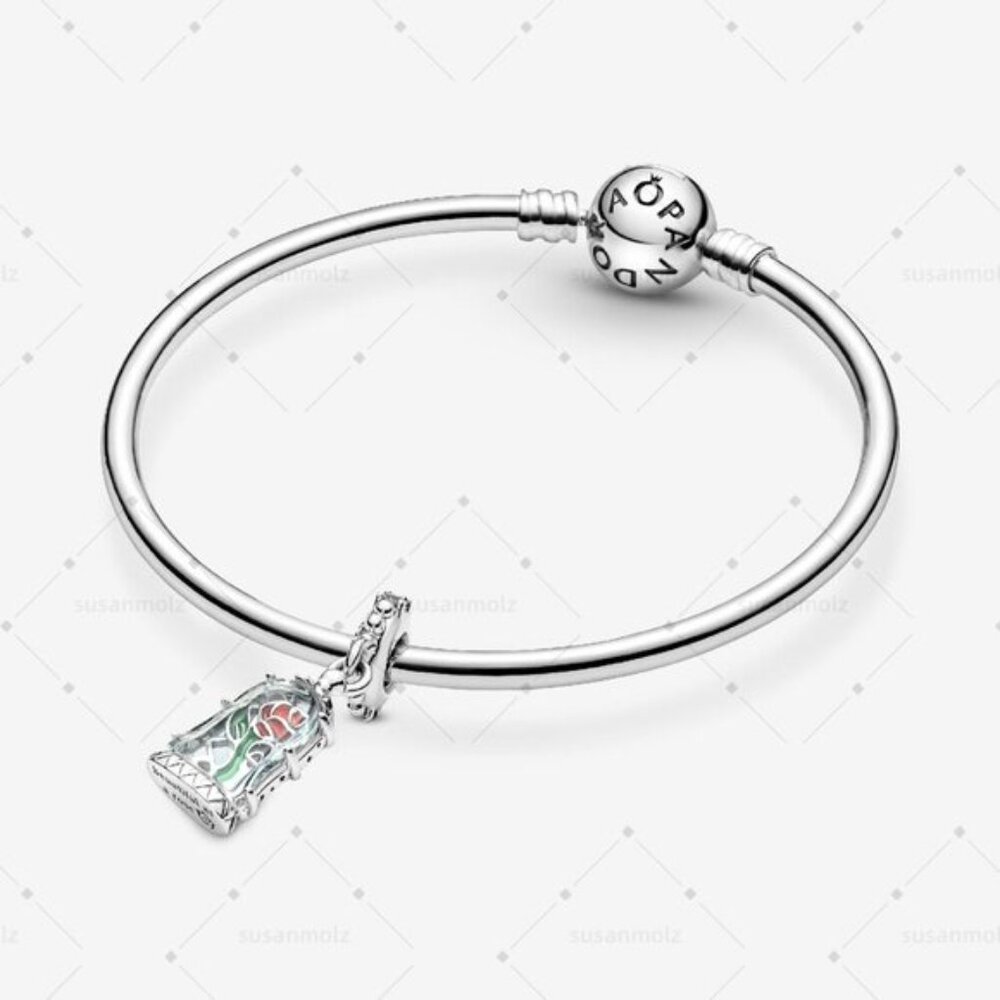 Pandora Disney Beauty And The Beast Enchanted Ros… - image 3